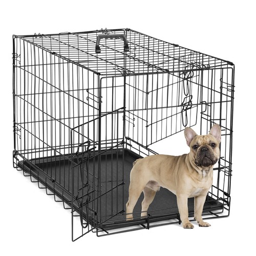 Basics dog crate with double - crate,