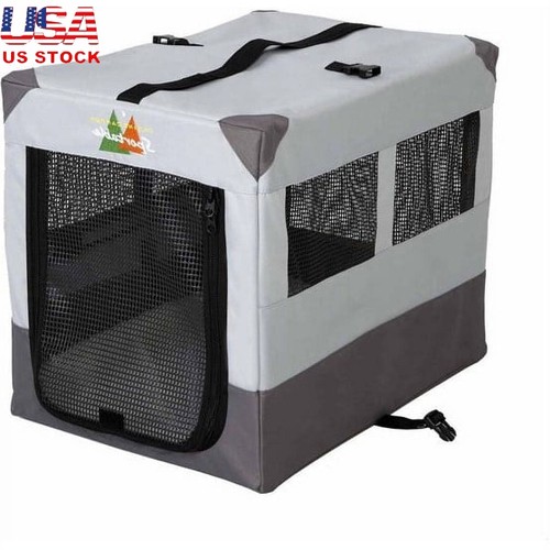 Portable soft dog crate - soft,