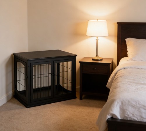 Stylish dog crate - dog,