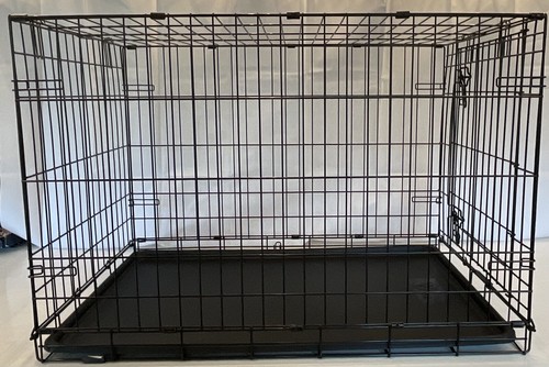 Black folding crate - black, for