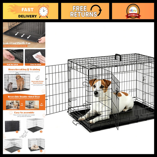 Foldable dog crate - crate,