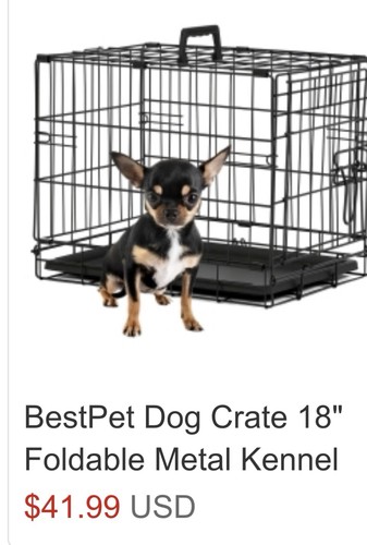 Puppy crate new - new, 18