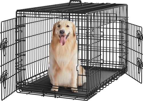 Inch double door dog crate - 42,