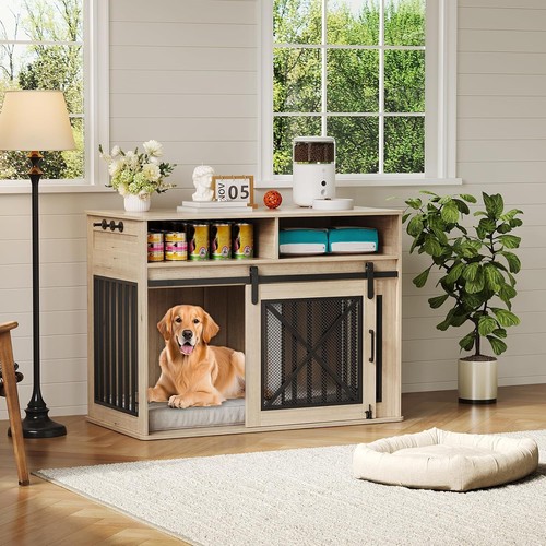 Large wooden dog crate - large,